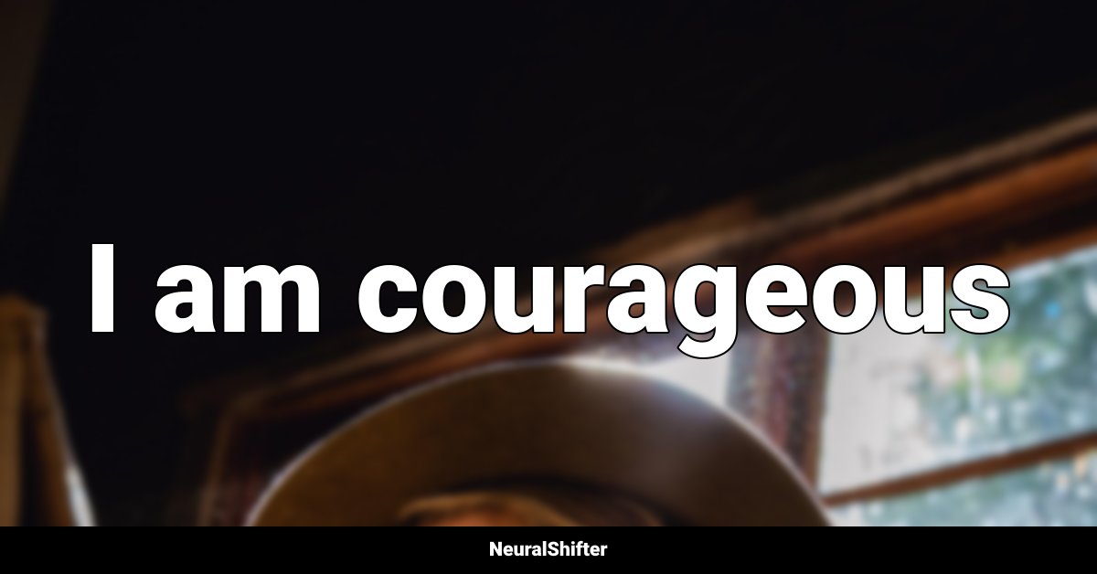 I am courageous