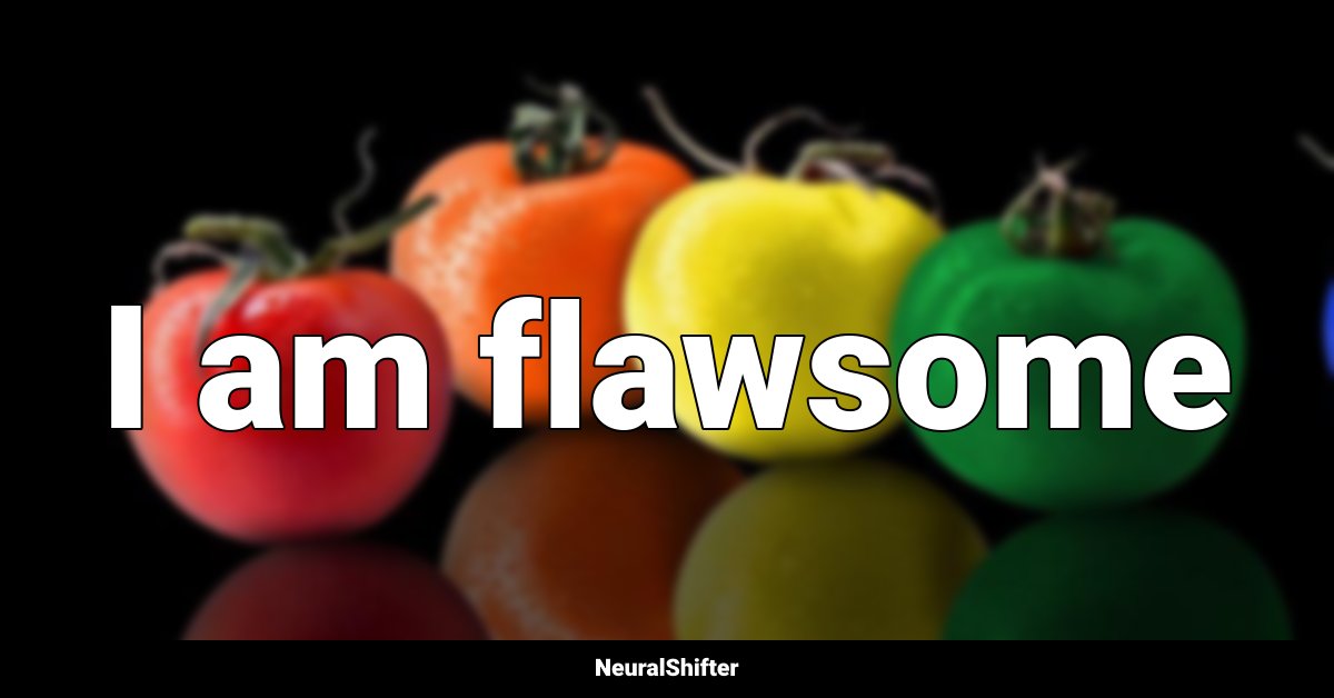 I am flawsome