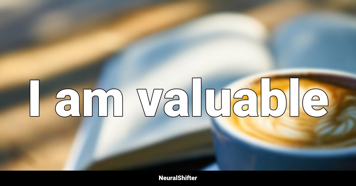 I am valuable