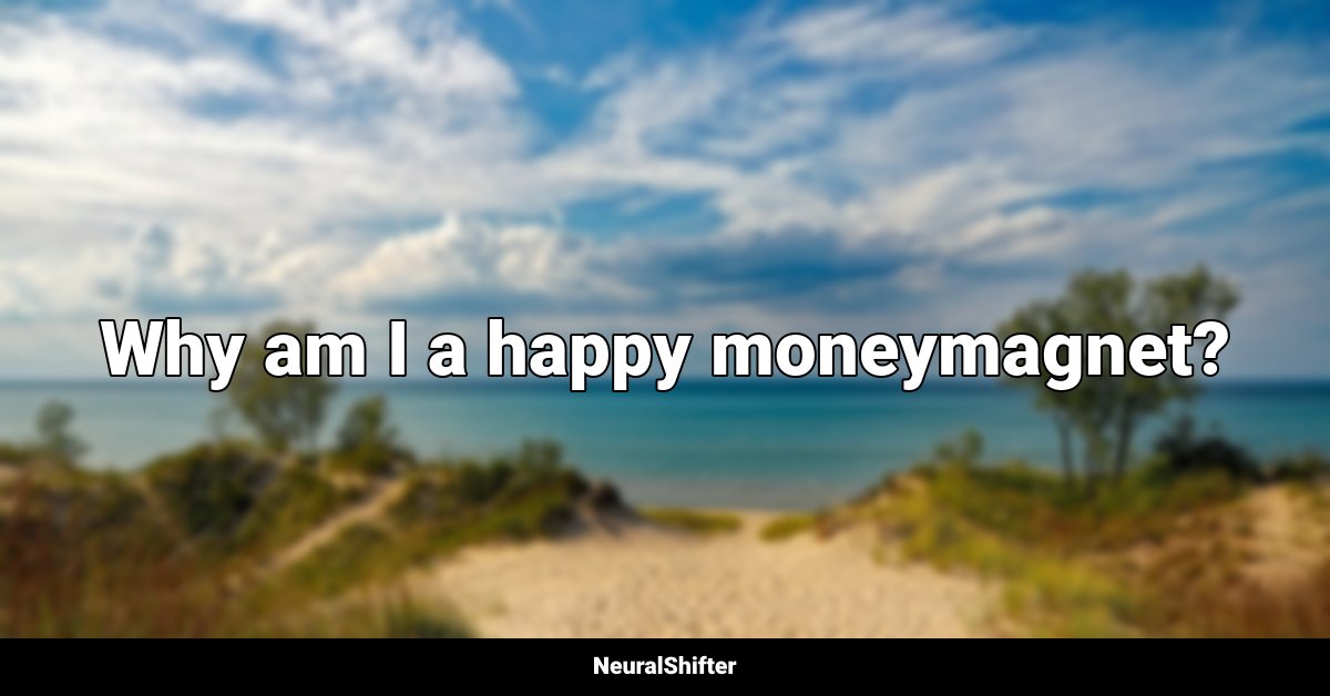 Why am I a happy moneymagnet?