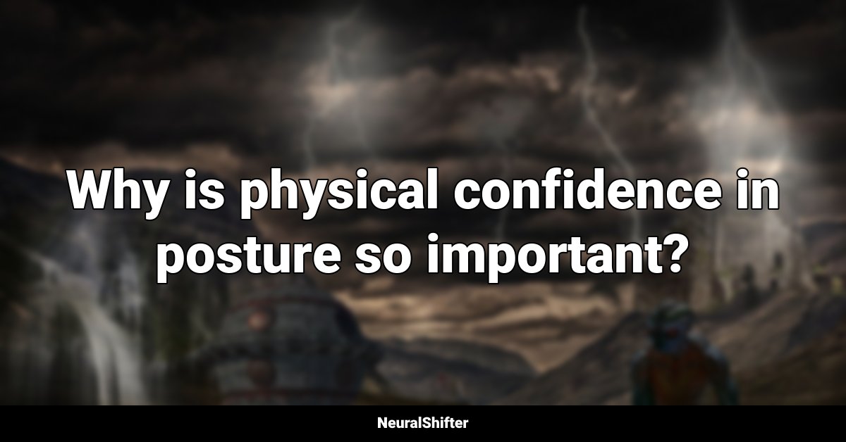Why is physical confidence in posture so important?